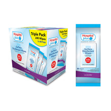 Hospital Plus™ Triple Pack Surface Disinfectant 240 Wipes (3x80pack) Per Case